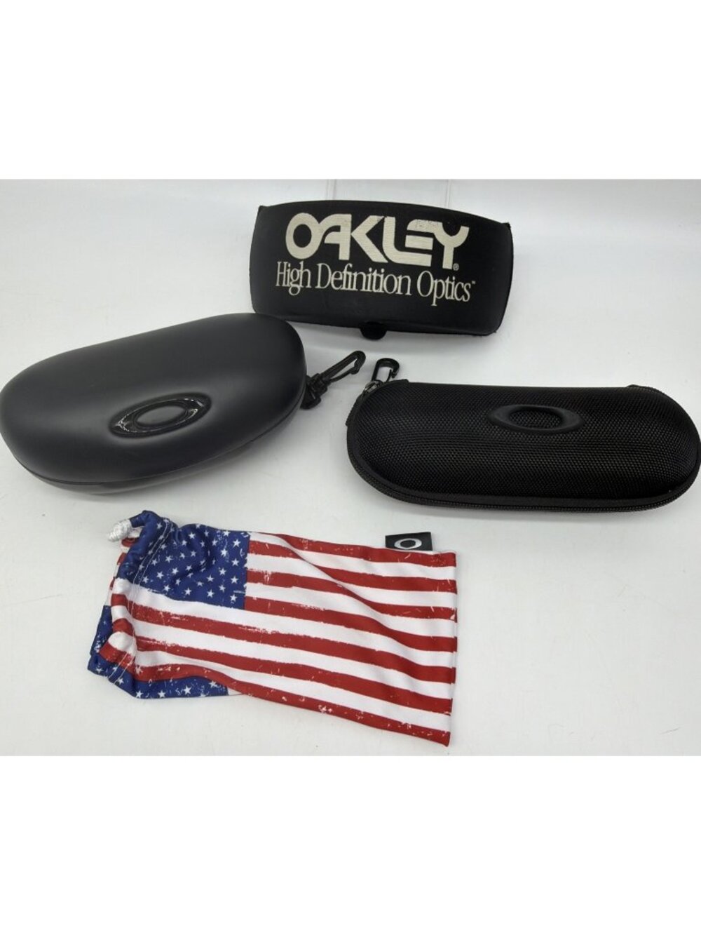 Oakley Lot Sunglasses Case Gen 1 True Fishing Soft Vault Country Flag Microbag